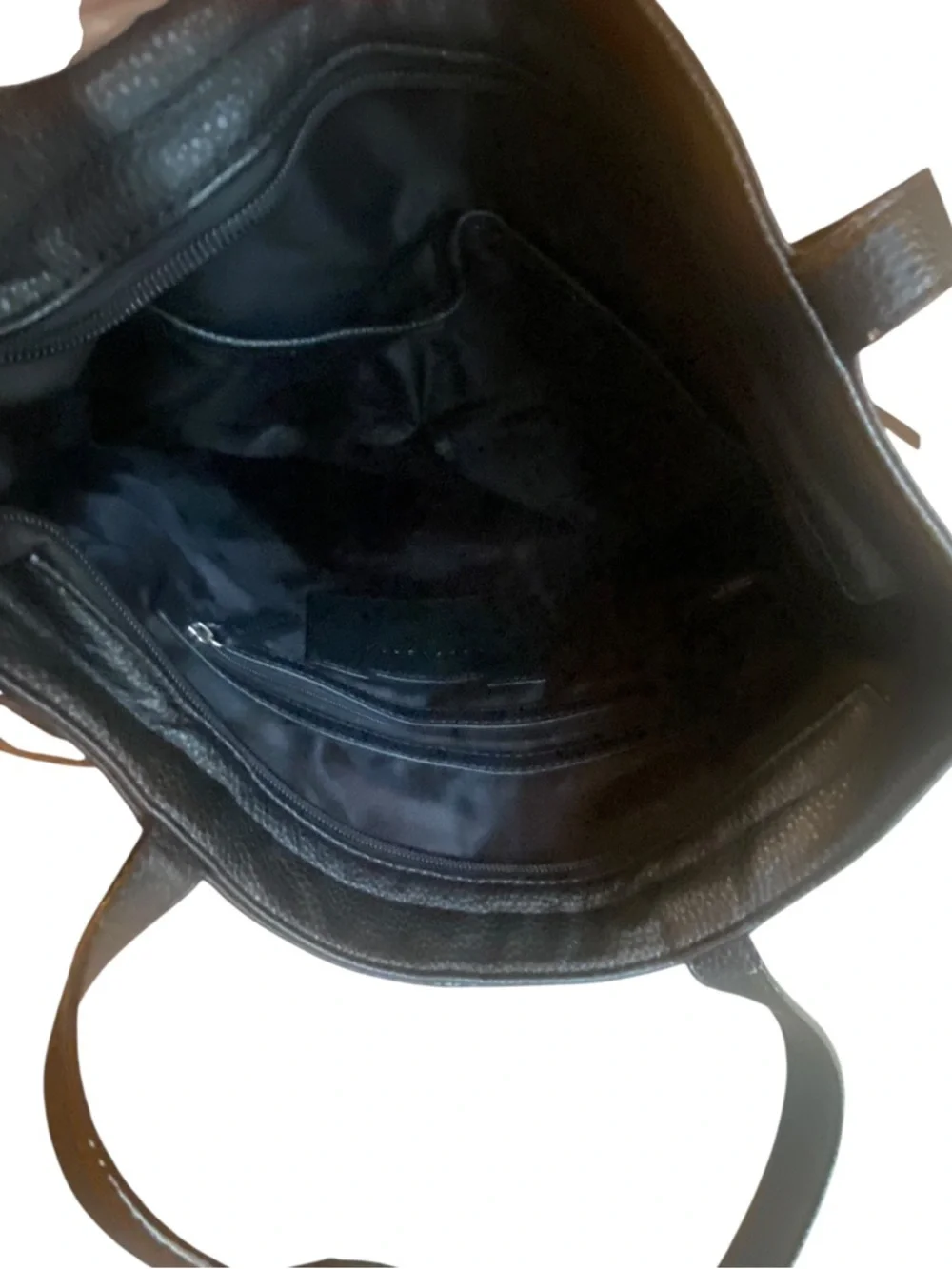 Sanctuary Black Leather Tote Hobo Bag with Braided Side Details